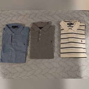 Lot of 3 - Polo Ralph Lauren long sleeve polo